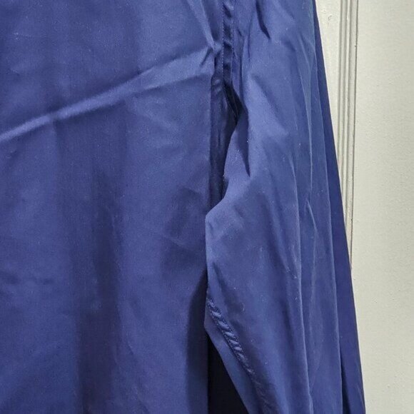 Banana Lemon Long Sleeve Buttoned Dress Shirt - Blue - Medium - Picture 5 of 11